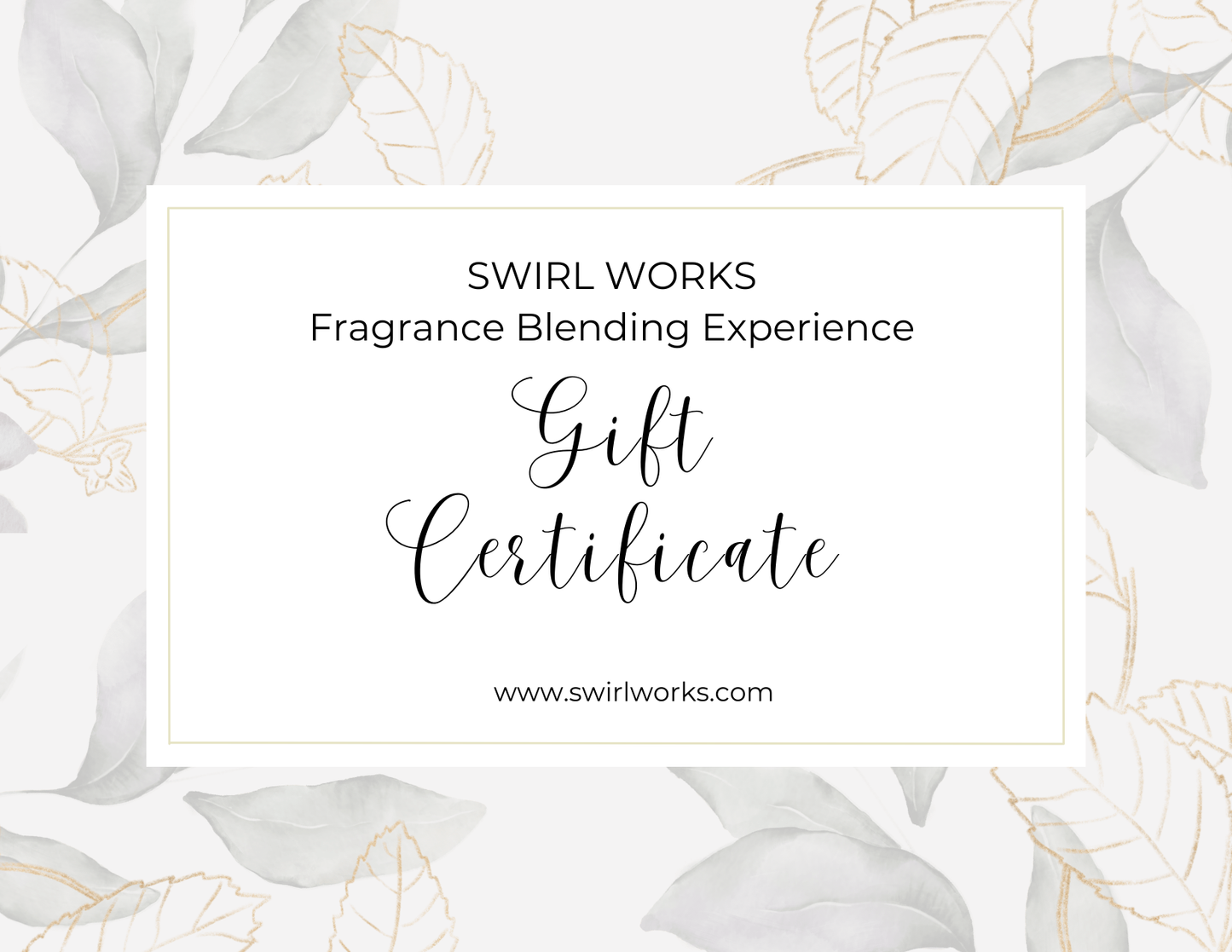 Gift Certificate: Fragrance Blending Experience