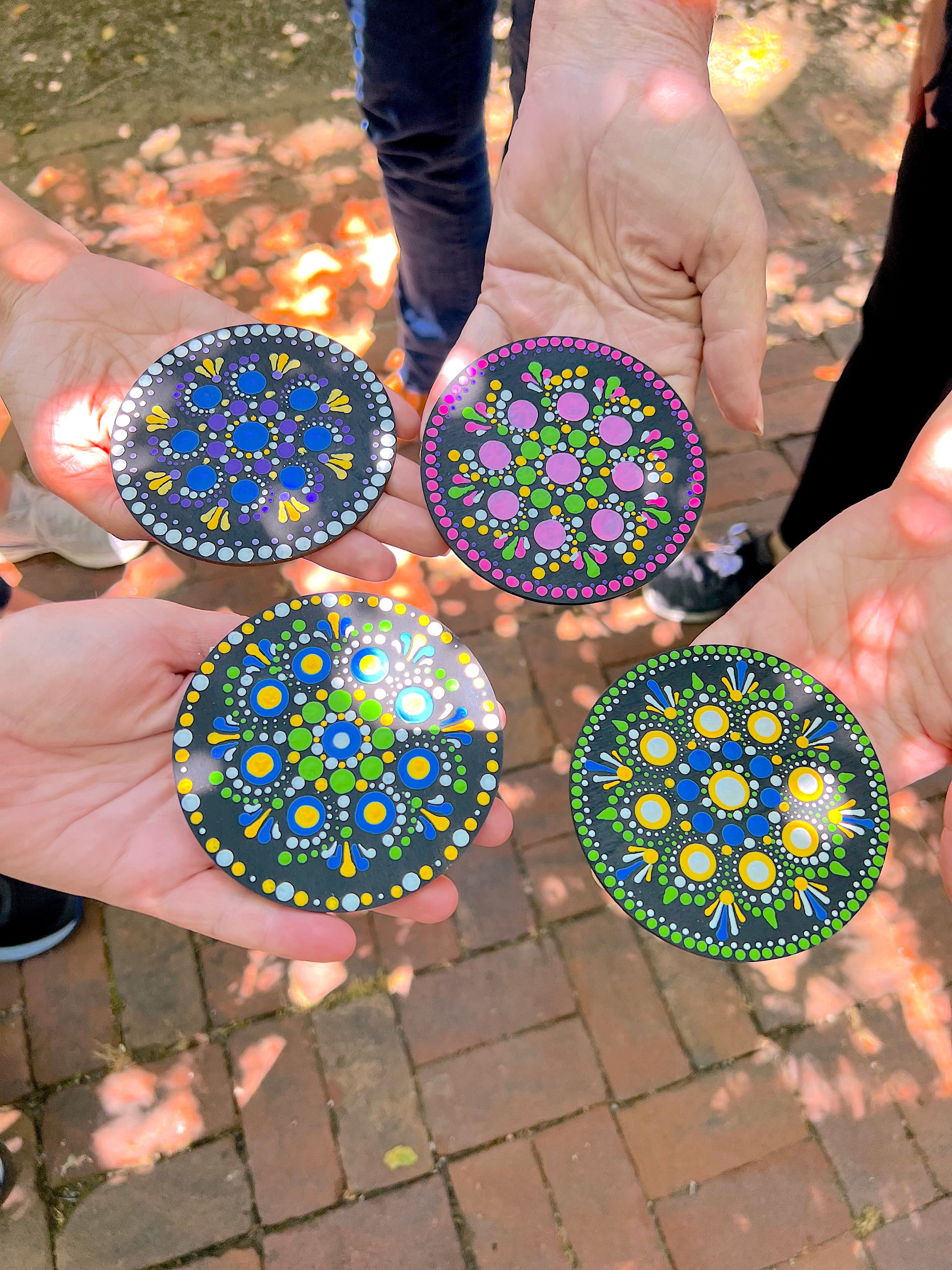 Virtual Dot Mandala Painting (Kit Included) - Team Building Activity