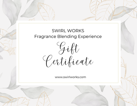 Gift Certificate: Fragrance Blending Experience