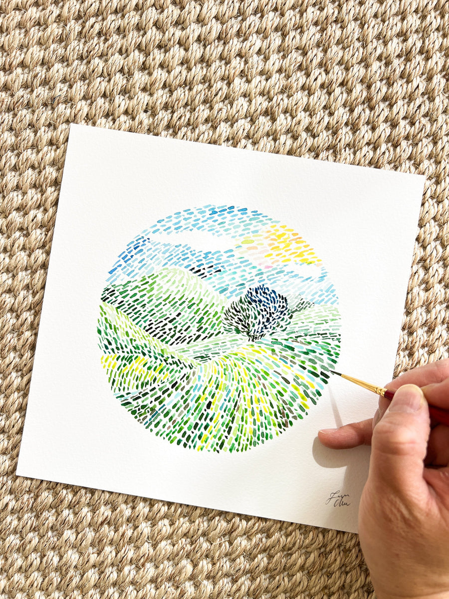 Pointillism Watercolor on Thursday, May 9th, 2024, 11:30am - 1pm