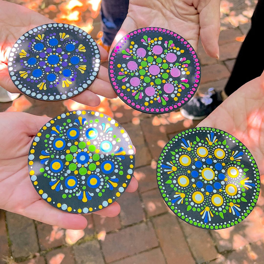 Private or Semi-Private Dot Mandala Workshop on Wednesday, November 22nd, 2023, 11am - 12:30pm