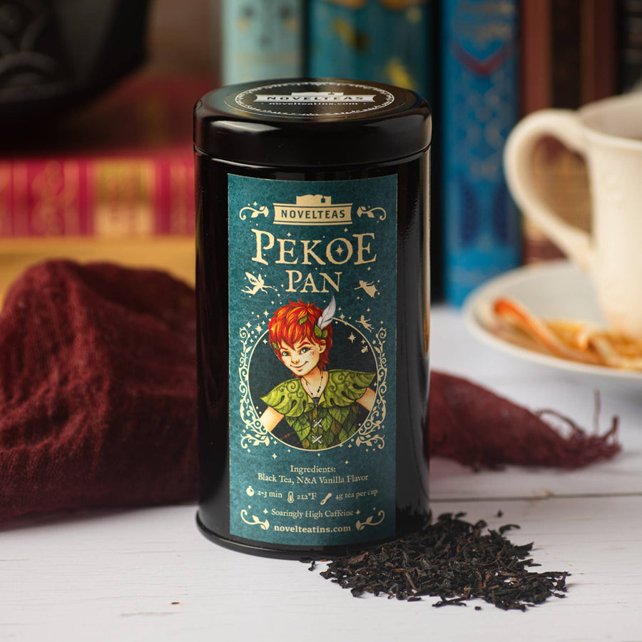 Pekoe Pan - Punny Loose Tea Tin for Book Lovers