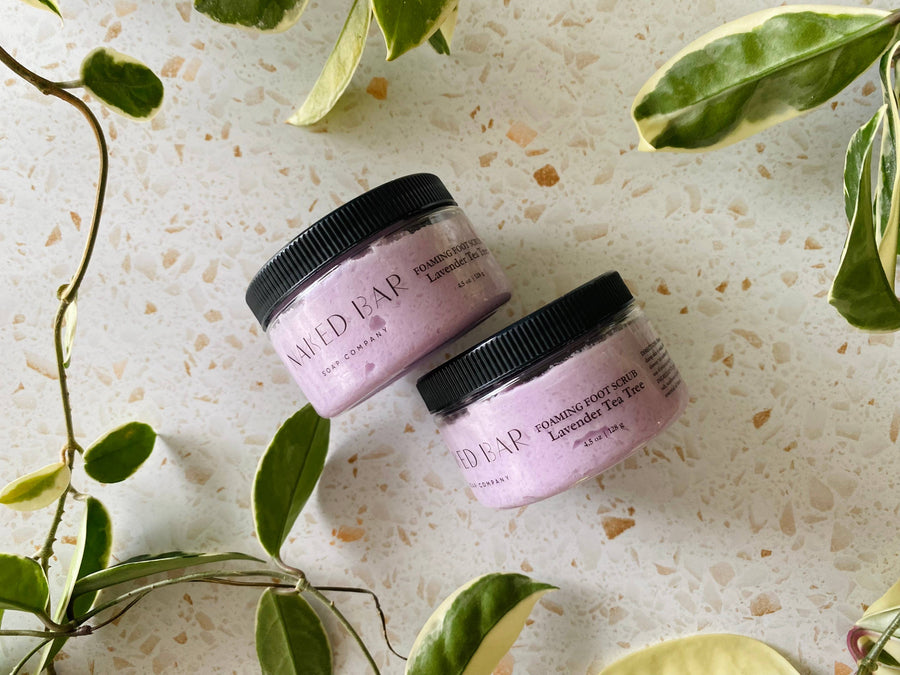 Lavender Tea Tree Foaming Foot Scrub