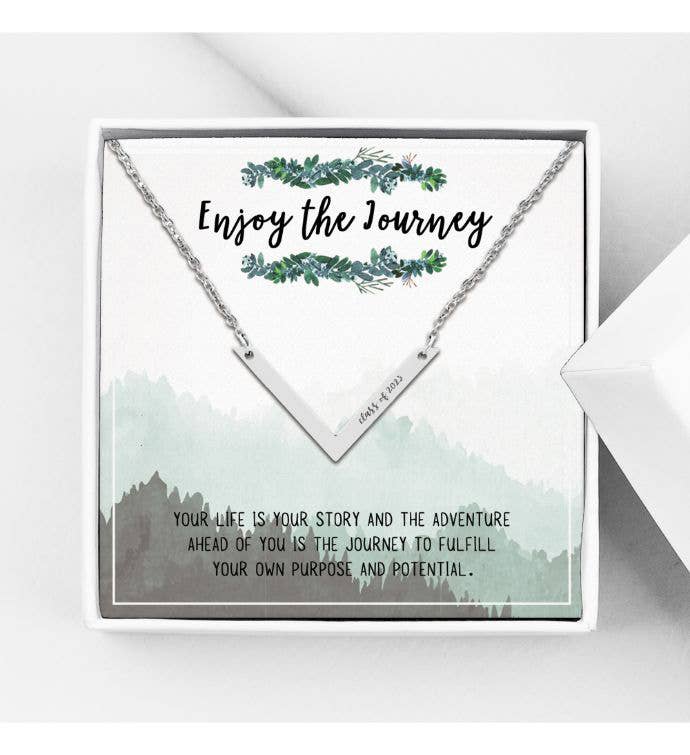 Class of 2023 Graduation Gift for Her Card Necklace Jewelry
