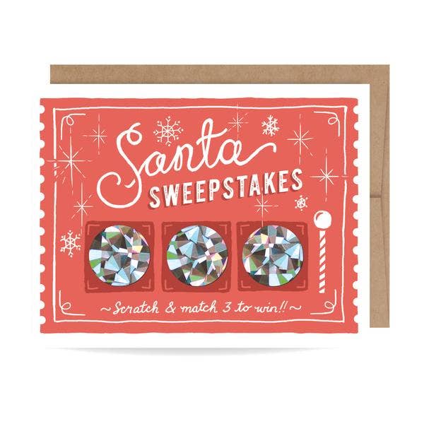 Santa Sweepstakes Scratch-off Card