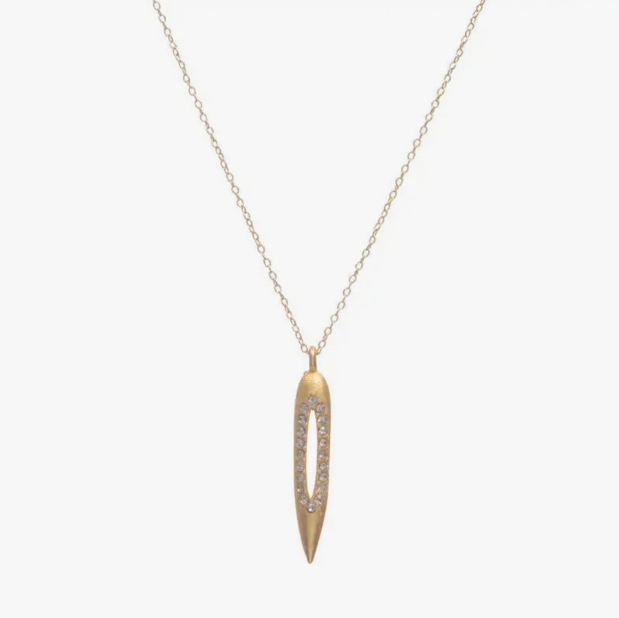 Small Gold Bullet Necklace