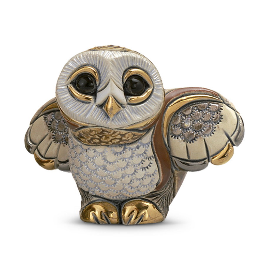 Ceramic Baby Barn Owl