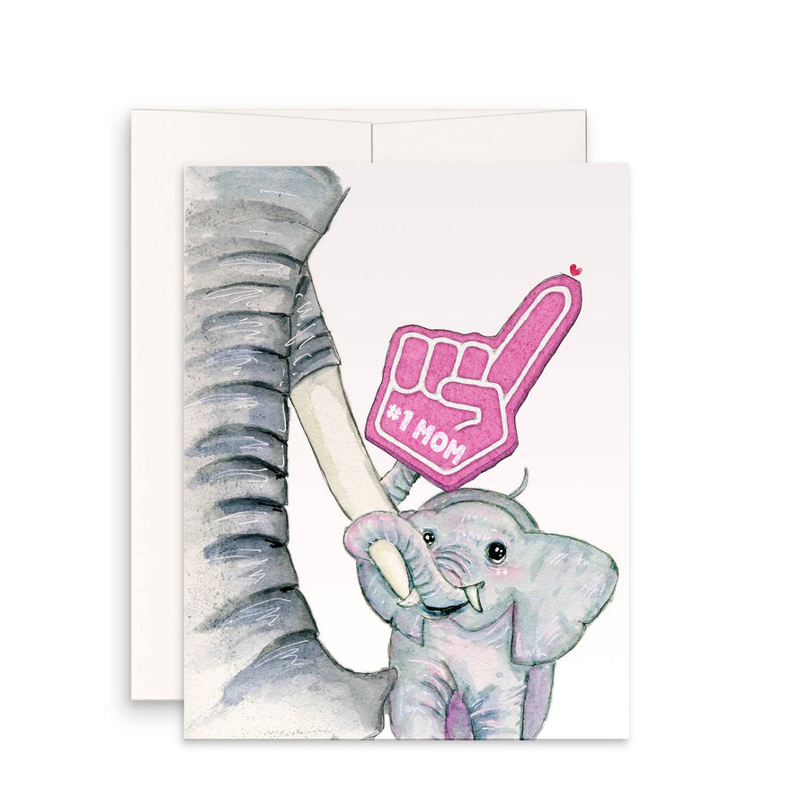 Baby Mom Elephant Card