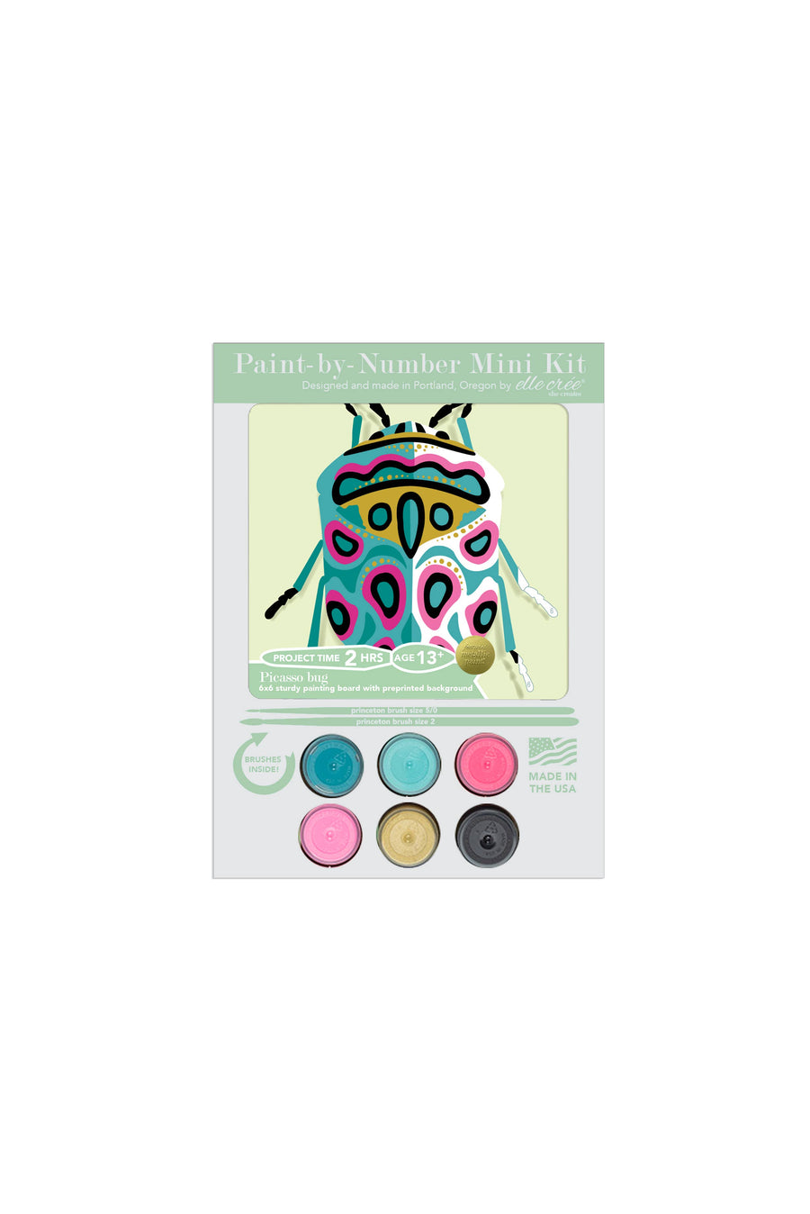 Picasso Bug MINI Paint-by-Number Kit